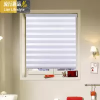 定制韩式全遮光柔纱帘卷帘百叶窗帘办公室客厅卫生间浴室成品防水 三维工匠