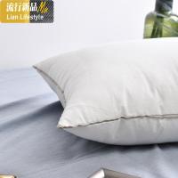 优质棉慢回弹无荧光纤维枕芯 双层面料成人中低枕护颈椎枕头 三维工匠