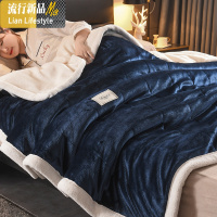 三层毛毯被子加厚冬季珊瑚绒床单毯子单人宿舍学生法兰绒沙发盖毯 三维工匠