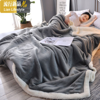 珊瑚绒毯子冬季加厚保暖双层法兰绒毛毯床单被单人学生宿舍午睡毯 三维工匠