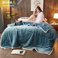 三层毛毯被子加厚加绒冬季用珊瑚绒双人办公室女小毯子午睡毯单人 三维工匠