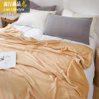 冬季加厚珊瑚绒毛毯法兰绒毯子加厚日式纯色保暖单双床单盖毯被子 三维工匠