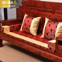 红木沙发坐垫中式坐垫实木沙发座垫加厚飘窗垫罗汉床垫子防滑定制 三维工匠