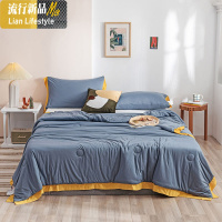A类可机洗针织生态锦棉凉感空调夏被学生单双人200x230cm夏凉被 三维工匠被子