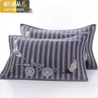 棉纱布枕巾夏季卡通情侣布艺枕头巾一对装 三维工匠