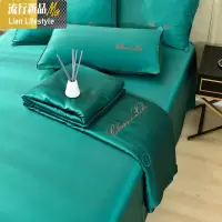 夏季可水洗冰丝夏被四件套双人空调被单人夏凉被天丝薄款被子床单 三维工匠