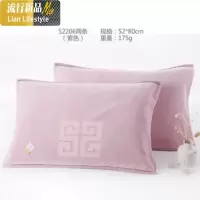 棉枕巾两条装 加大加厚 大气吉祥回纹 柔软吸汗枕头巾 三维工匠