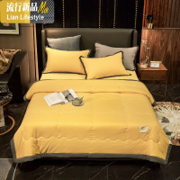 水洗棉单夏被空调被棉夏凉被四件套学生宿舍春夏天薄被子可机洗 三维工匠