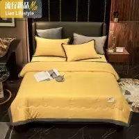 水洗棉单夏被空调被棉夏凉被四件套学生宿舍春夏天薄被子可机洗 三维工匠