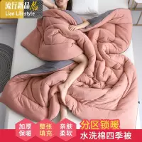 被子春秋冬被加厚保暖被芯水洗棉单人学生宿舍棉被褥双人太空调被 三维工匠