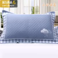 纱布枕巾棉一对装加大加厚成人款清爽不色不毛 三维工匠