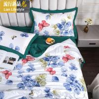 欧式大豆纤维双面天丝空调被冰丝夏凉被子双人可机人夏季薄款 三维工匠