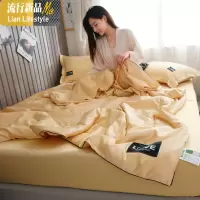 夏季冰丝夏被空调被天丝夏凉被可水洗机双人夏天薄款被子 三维工匠