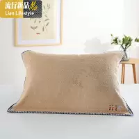 [两条装]双面加厚棉纱布枕巾一对情侣双人枕巾柔软舒适透气 三维工匠