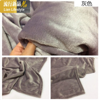 纯色毛毯法兰绒单人双人床单冬季毛绒床单素色珊瑚绒小毛毯午休毯 三维工匠
