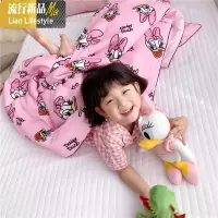 白色波点小清新儿童夏被莫代尔空调被可水洗夏凉被婴儿薄被子春夏 三维工匠