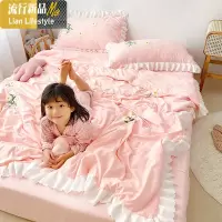 夏季ins公主风夏凉被空调被四件套夏天少女心双人水洗棉夏薄被子 三维工匠