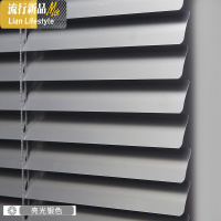 铝合金百叶窗帘遮光升降卷帘浴室卫生间防水厨房办公室家用免打孔 三维工匠