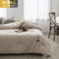 简约大豆秋冬被保暖双人加厚棉被芯单人纤维被子棉面料春秋被褥 三维工匠