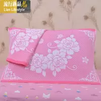 欧式棉枕巾一对装棉3层纱布不毛色成人学生四季单人枕头巾 三维工匠