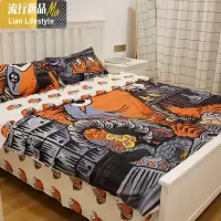 深夜鱼塘社会人nobi鱼叔日系棉床上四件套 三维工匠