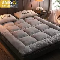 加厚冬季羊羔绒床垫软垫榻榻米护垫双人床褥子垫被可折叠铺床垫子 三维工匠