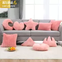 北欧沙发抱枕可爱星星月亮靠垫床头皇冠靠枕少女心网红款飘窗枕头 三维工匠