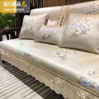 新中式沙发垫套罩布艺防滑四季通用现代实木客厅夏季坐垫定做 三维工匠