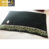 枕巾柔软富贵牡丹花 婚庆情侣款 大红色 三维工匠