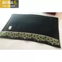 枕巾柔软富贵牡丹花 婚庆情侣款 大红色 三维工匠