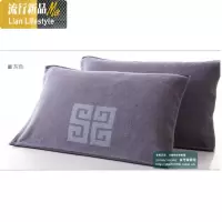 棉枕 厚实舒适吉祥文案柔软厚实大气棉情侣枕巾一对 三维工匠