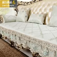 欧式沙发垫四季通用防滑布艺坐垫美式真皮轻奢沙发垫套 三维工匠