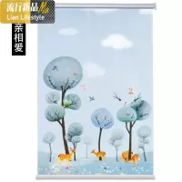 卷帘免打孔卧室遮光浴室厕所卫生间洗澡间防水遮光拉链式百叶窗帘 三维工匠