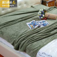 法兰绒小毛毯学生珊瑚绒毯子冬季加厚空调午睡毯单人床单毛巾被子 三维工匠