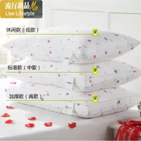 可水洗五星级酒店单人成人纤维枕头枕芯羽丝绒棉护颈枕一对拍2 三维工匠