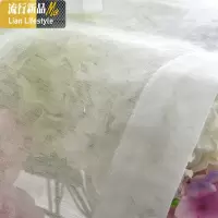女装店服装店橱窗遮挡帘纱玻璃装饰白色纱帘窗帘网红背景白帘子 三维工匠
