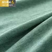 ins北欧简约风格现代纯色蓝色棉麻窗帘成品遮光布料遮阳卧室客厅 三维工匠