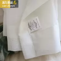 经典十字麻纱客厅阳台卧室飘窗纱帘白纱成品白色落地窗帘定制 三维工匠
