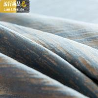 美式乡村复古窗帘遮光卧室客厅北欧风简约新款加厚绒布雪尼尔 三维工匠