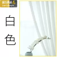 透光不透人纱窗帘加厚白纱隐私垂感白色白沙阳台沙帘遮光窗纱纱帘 三维工匠