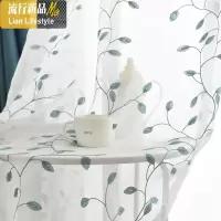 配套纱现代简约卧室客厅飘窗阳台成品窗纱窗帘落地布料可定制 三维工匠