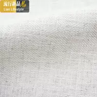 清新日式简约现代北欧新中式客厅纯色亚麻棉麻窗帘定制半遮光麻布 三维工匠