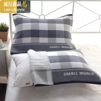夏季家用棉纱布艺枕巾凉爽冰丝棉一对装成人情侣加厚欧式 三维工匠