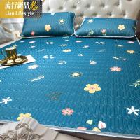 泰国乳胶凉席三件套软席子1.5冰丝1.8m床可水洗可折叠夏季 三维工匠凉席/凉枕