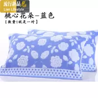 枕巾一对装棉加厚纱布家用棉成人情侣欧式四季单人枕头巾 三维工匠