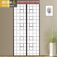 空调帘磁铁对吸挡风厨房油烟家用卧室隔断塑料磁帘透明磁吸自吸 三维工匠窗帘