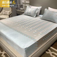 简约时尚冰丝席凉席三件套床笠夏季防滑可折叠机洗空调软席子1.8m 三维工匠凉席/凉枕