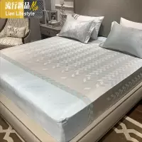 简约时尚冰丝席凉席三件套床笠夏季防滑可折叠机洗空调软席子1.8m 三维工匠凉席/凉枕