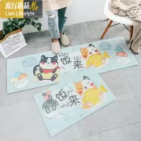 创意网红厨房地垫 家用防油防滑长条垫子前防水耐脏免洗脚垫 三维工匠地毯