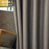 加厚全遮光布遮阳成品窗帘主卧室防晒挡阳光家用隔热酒店飘窗落地 三维工匠